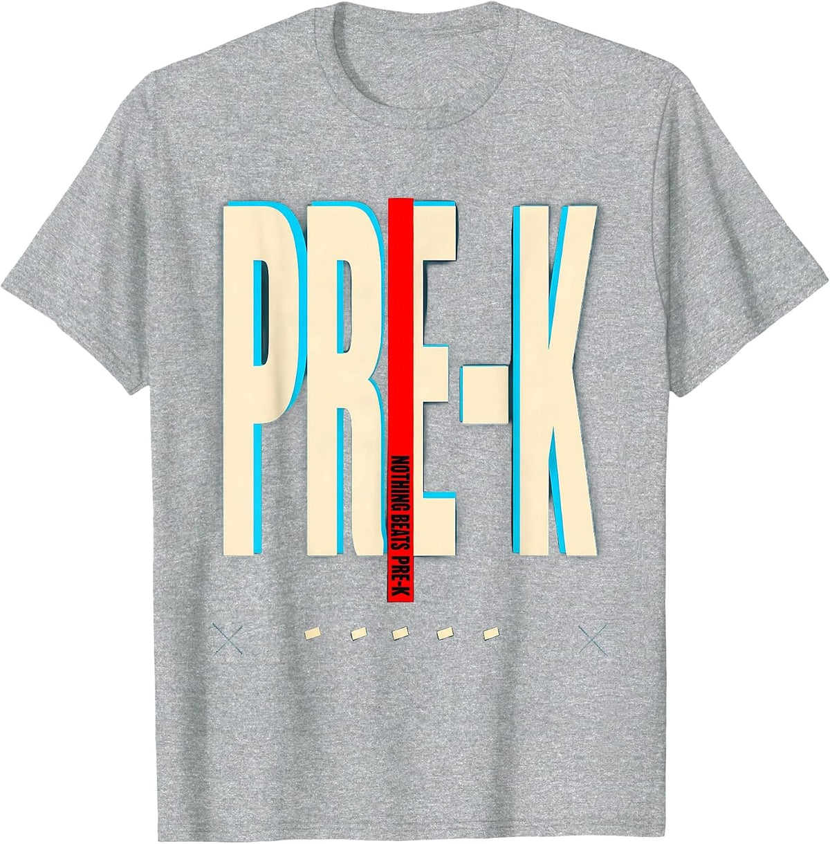 Men's Nothing Beats Pre-K Funny Preschool Teacher Back To School T-Shirt - Heather Grey