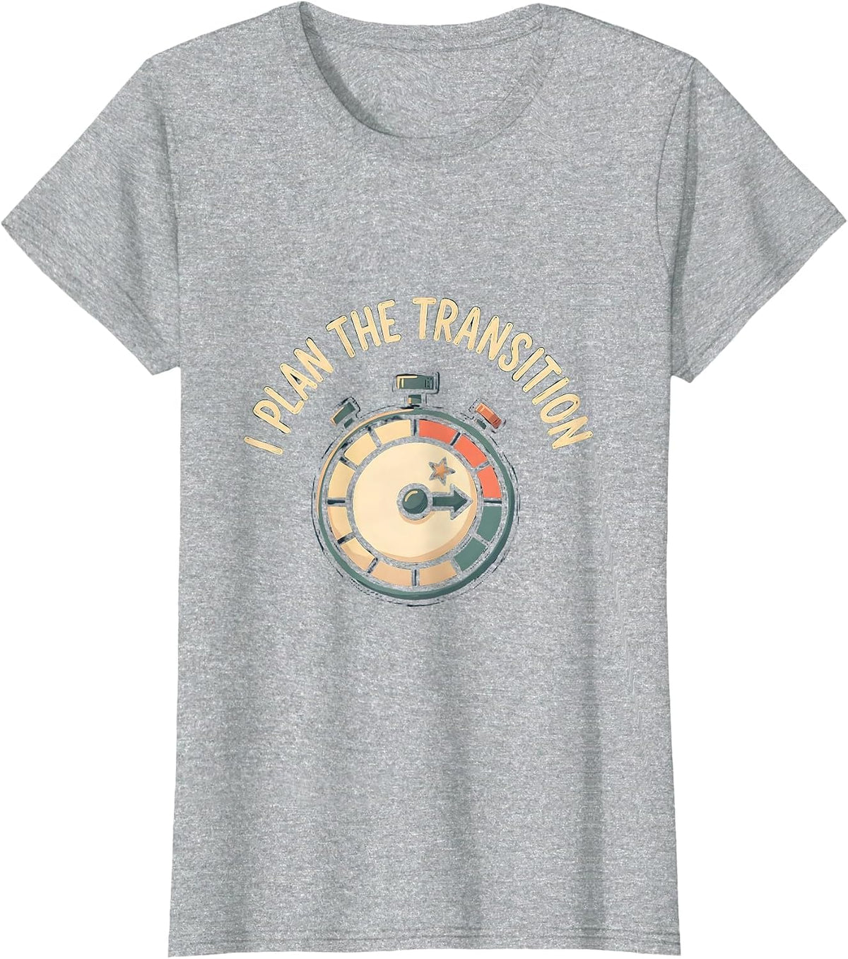 Women's I Plan The Transition Special Education Teacher SPED Team T-Shirt - Heather Grey