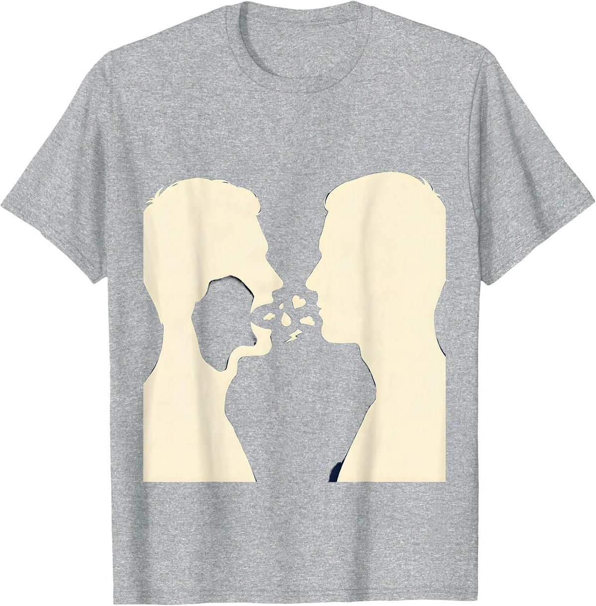 Men's Facing Emotions Mental Health Counselor Therapist Awareness T-Shirt - Heather Grey