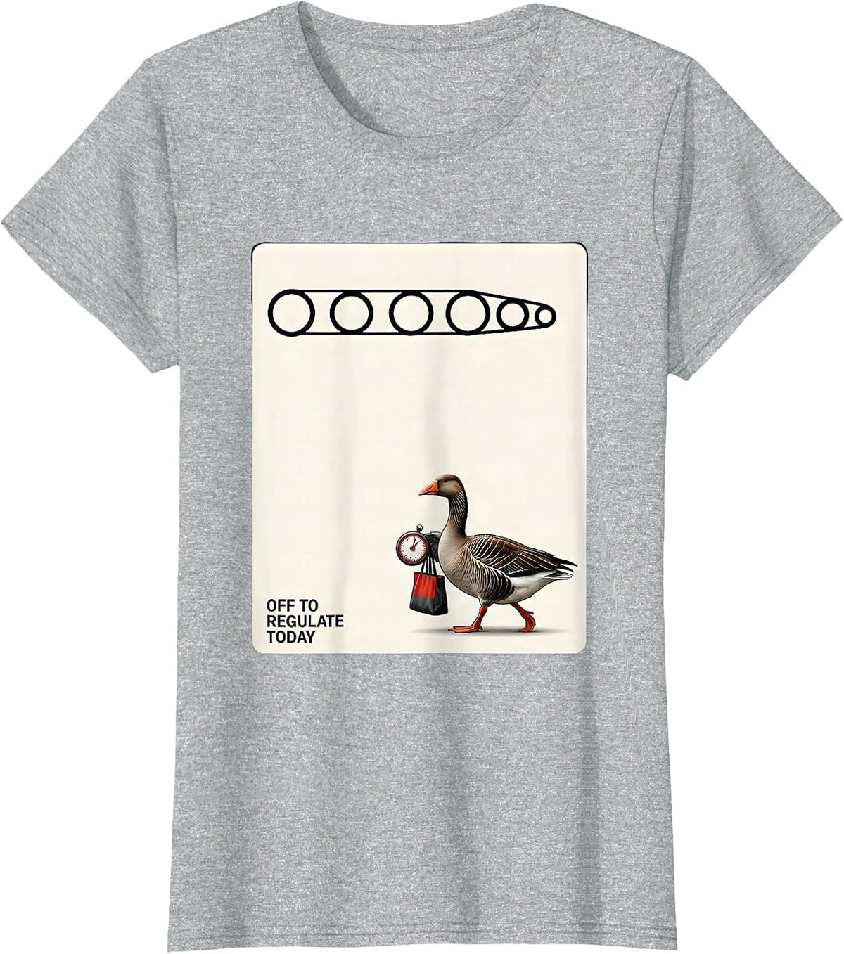 Off To Regulate Today Funny Mental Health Counselor Silly T-Shirt - Heather Grey
