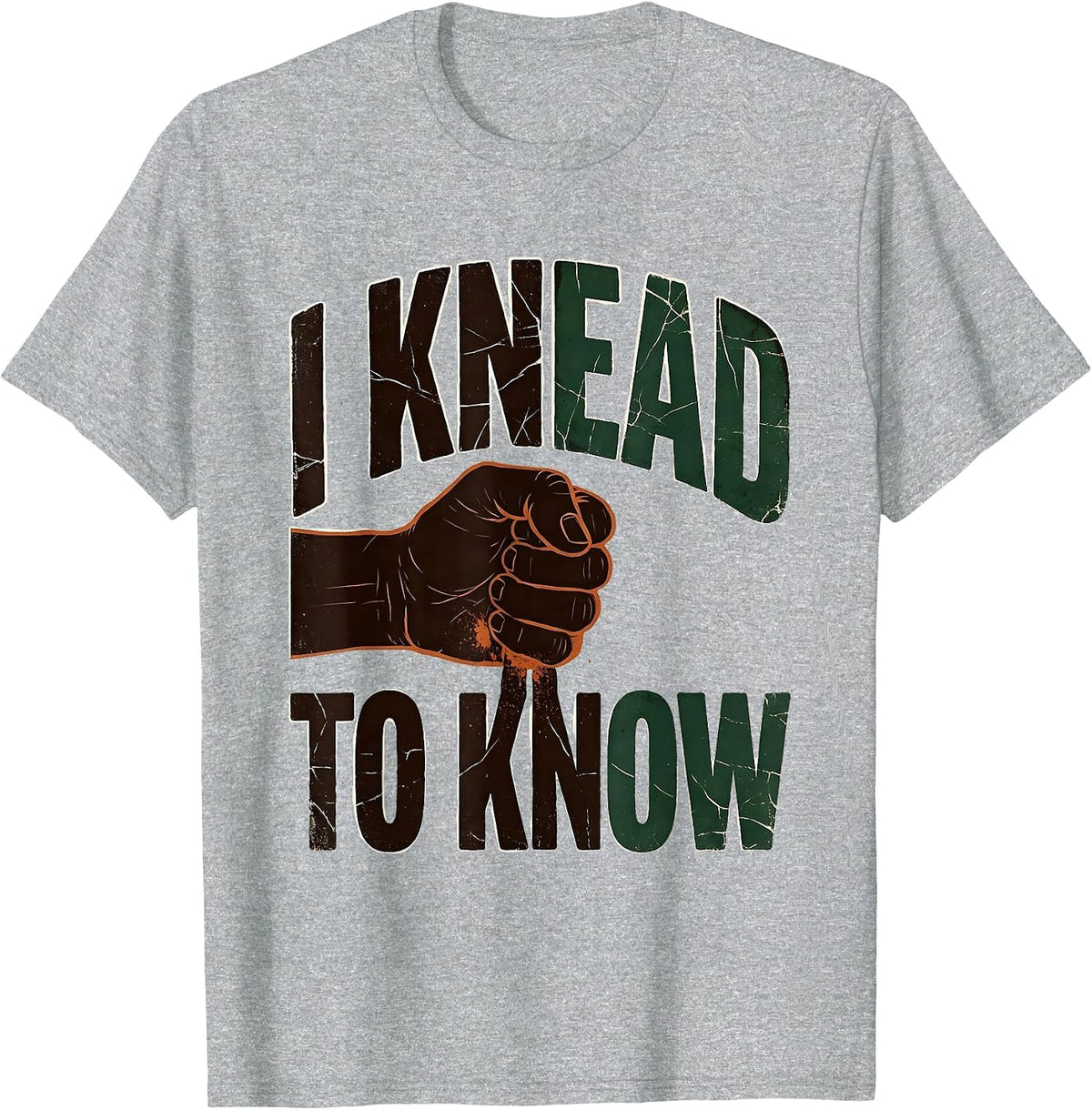 Men's I Knead To Know Vintage Massage Therapist Occupational Humor T-Shirt - Heather Grey