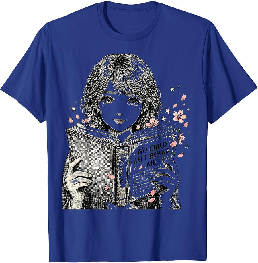 No Child Left Behind Me Special Education Teacher T-Shirt - Royal Blue