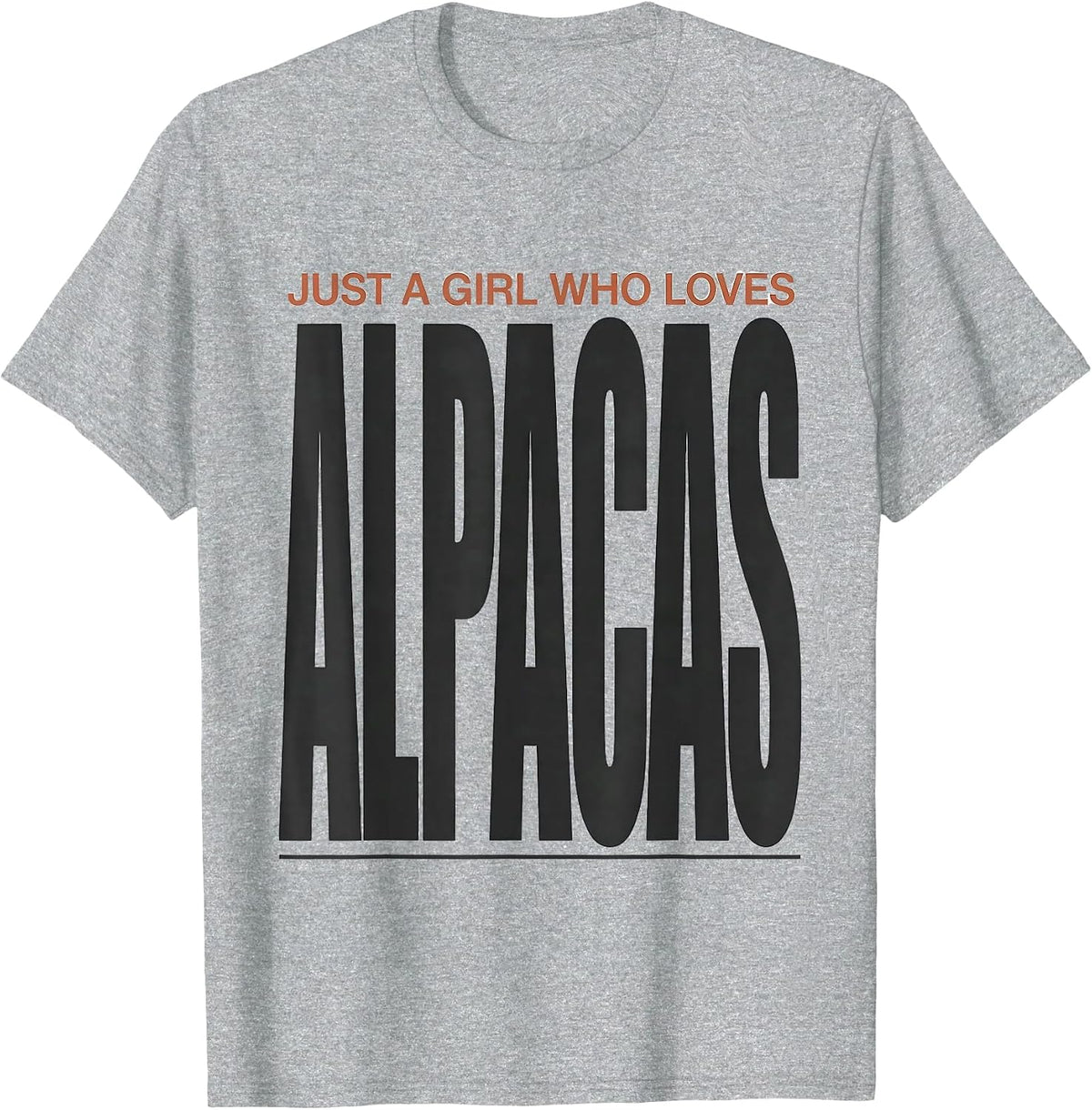 Men's Just A Girl Who Loves Alpacas Funny Animal Lover Humor T-Shirt - Heather Grey