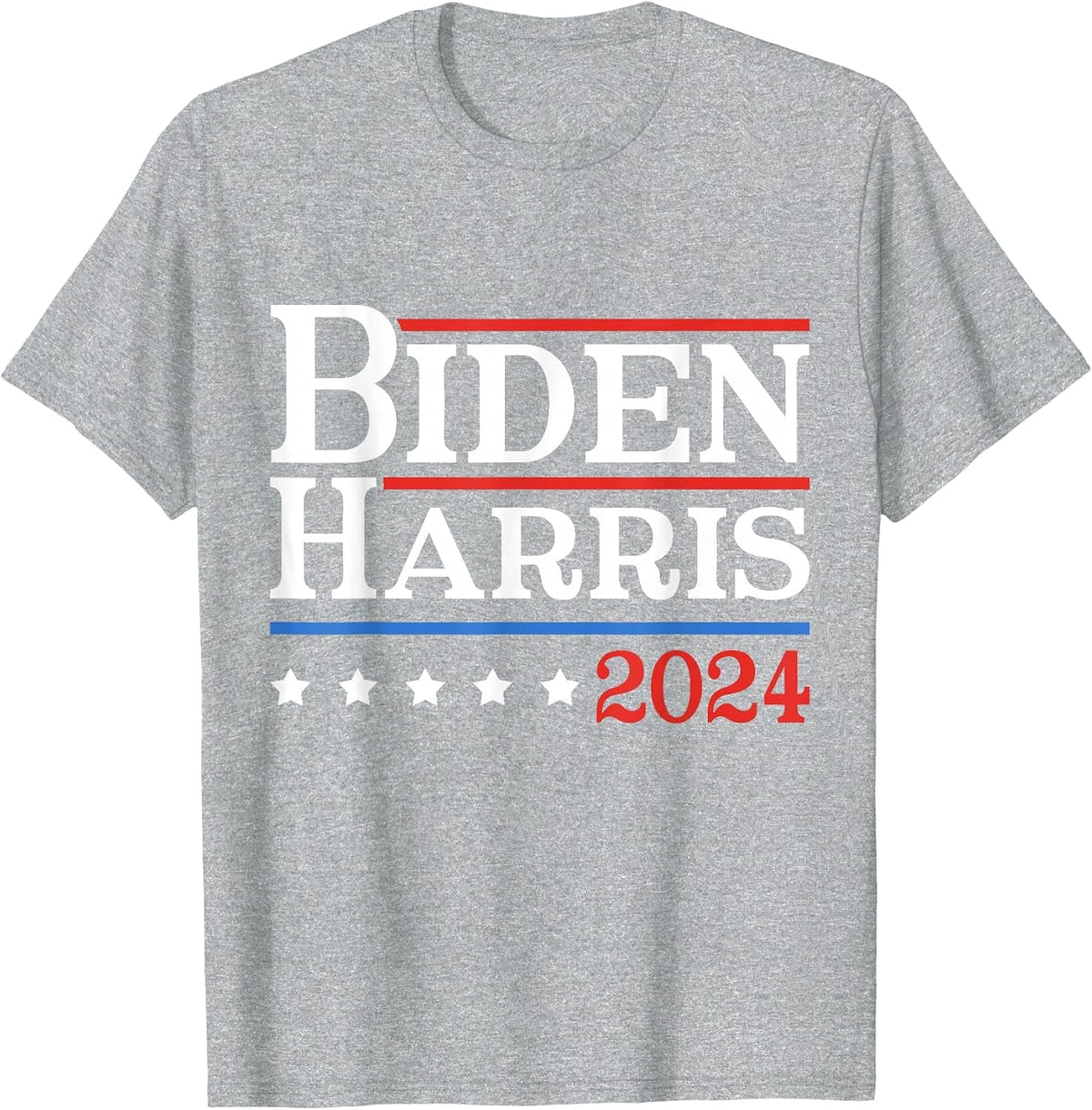 2024 Kamala Harris Joe Biden T-Shirt - Heather Grey