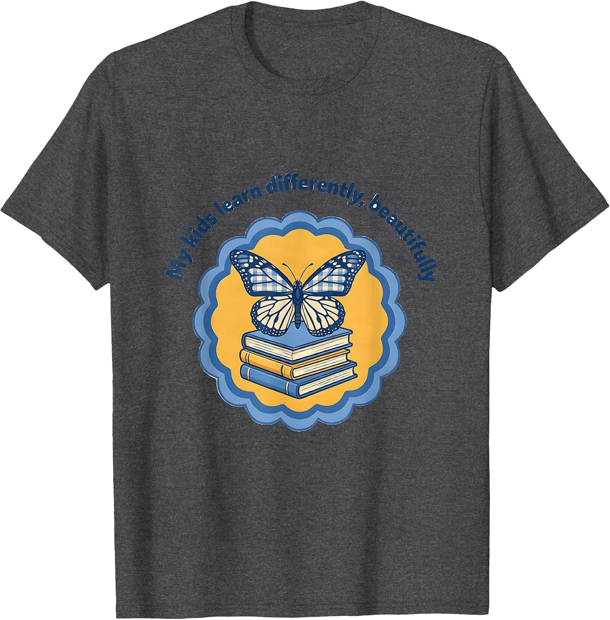My Kids Learn Differently Beautifully Sped Teacher T-Shirt - Dark Heather Grey