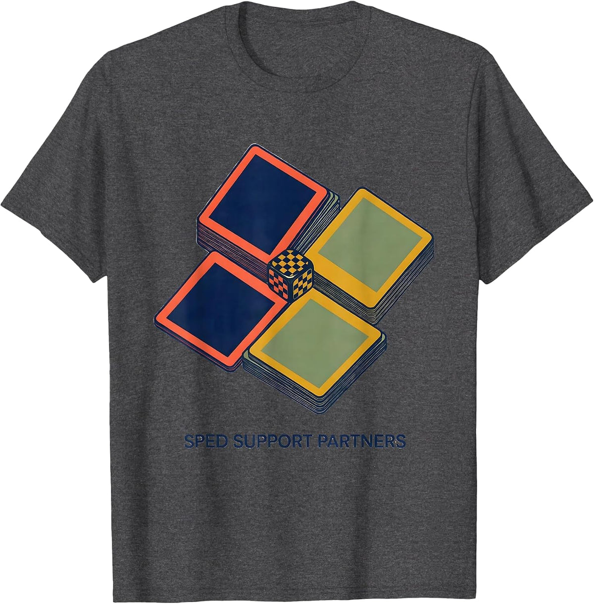 SPED Support Partners Special Education Teacher Dream Team T-Shirt - Dark Heather Grey