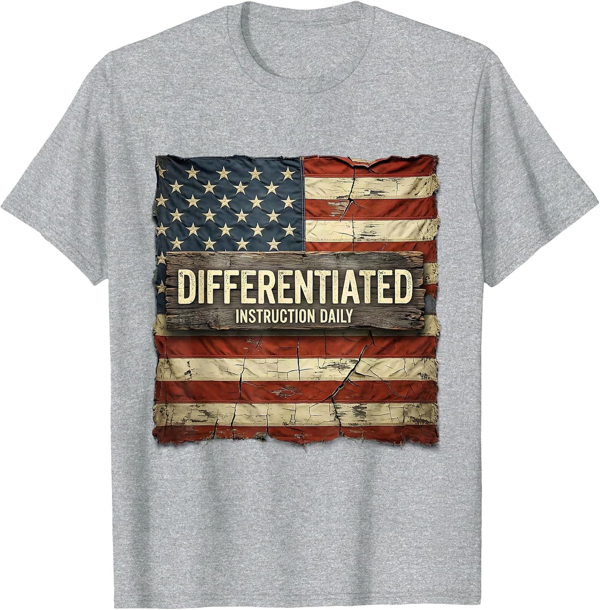 Men's Differentiated Instruction Daily SPED Teacher Design T-Shirt - Heather Grey