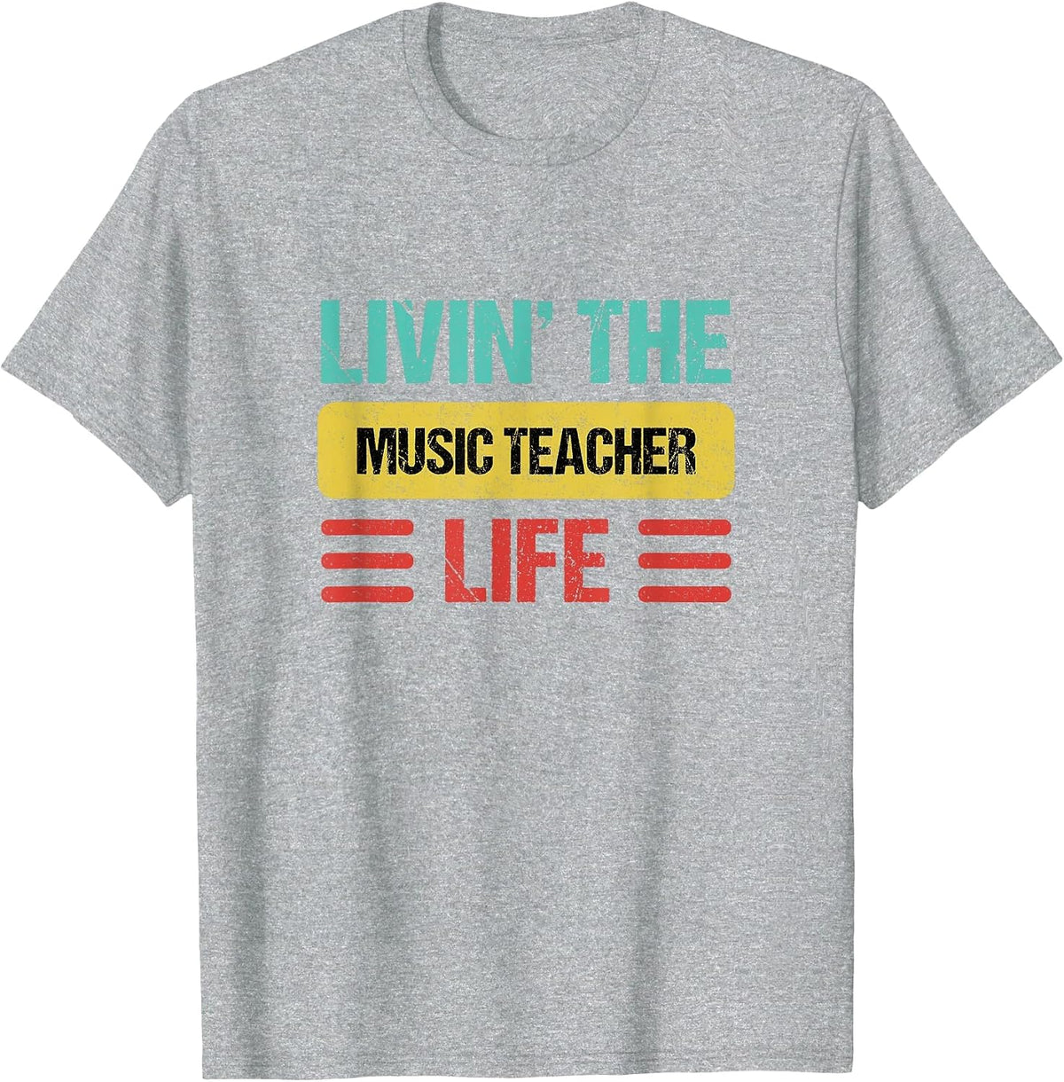Music Teacher T-Shirt - Heather Grey