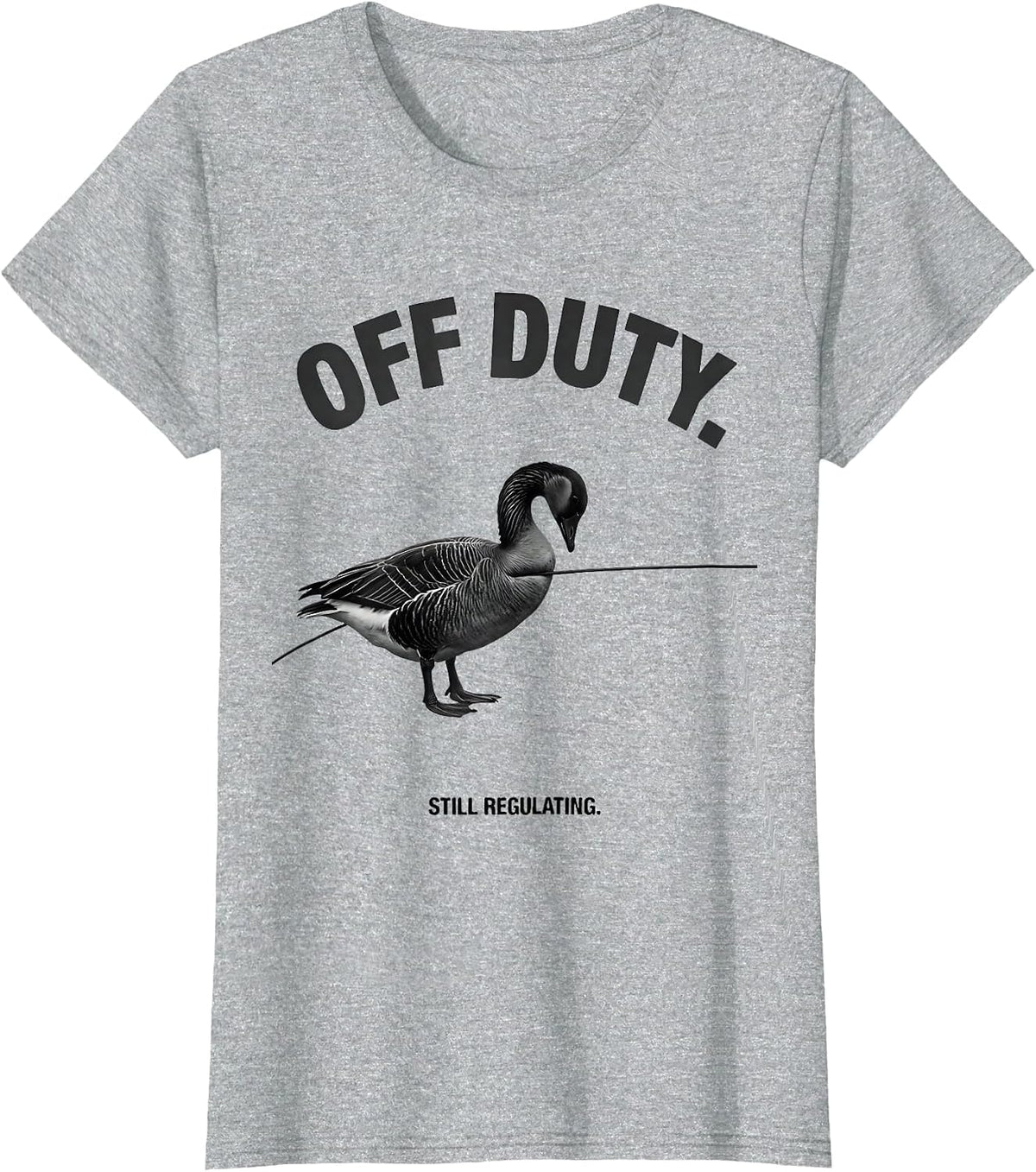 Off Duty Still Regulating Funny Mental Health Counselor T-Shirt - Heather Grey