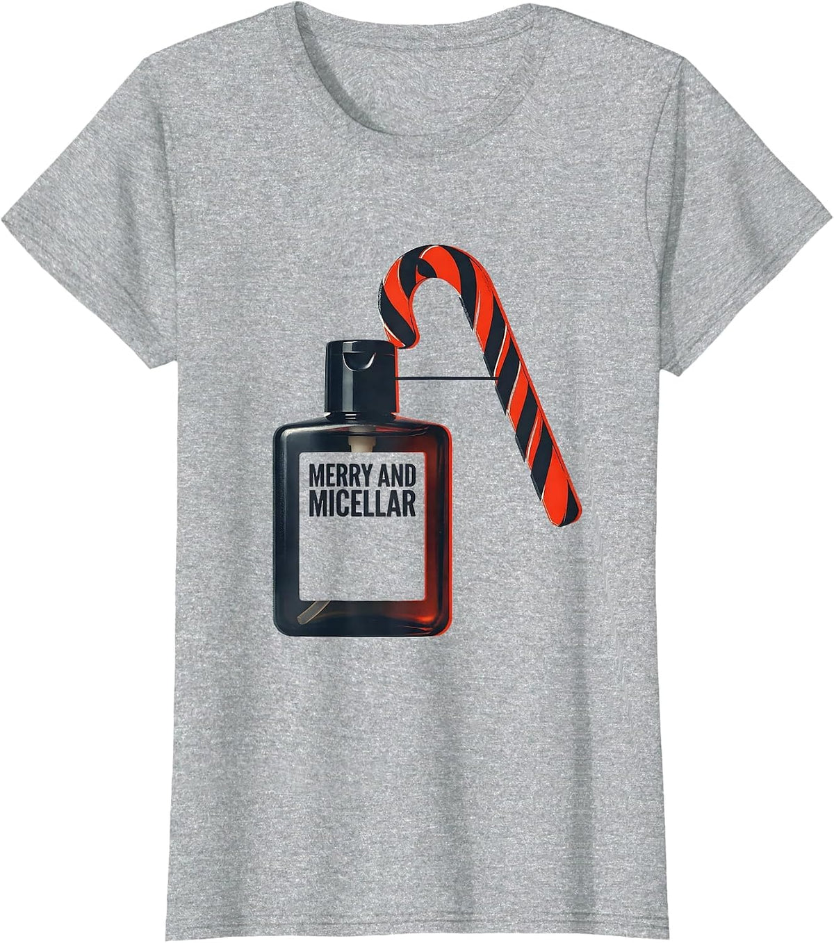 Merry And Micellar Esthetician Dermatology Christmas T-Shirt - Heather Grey
