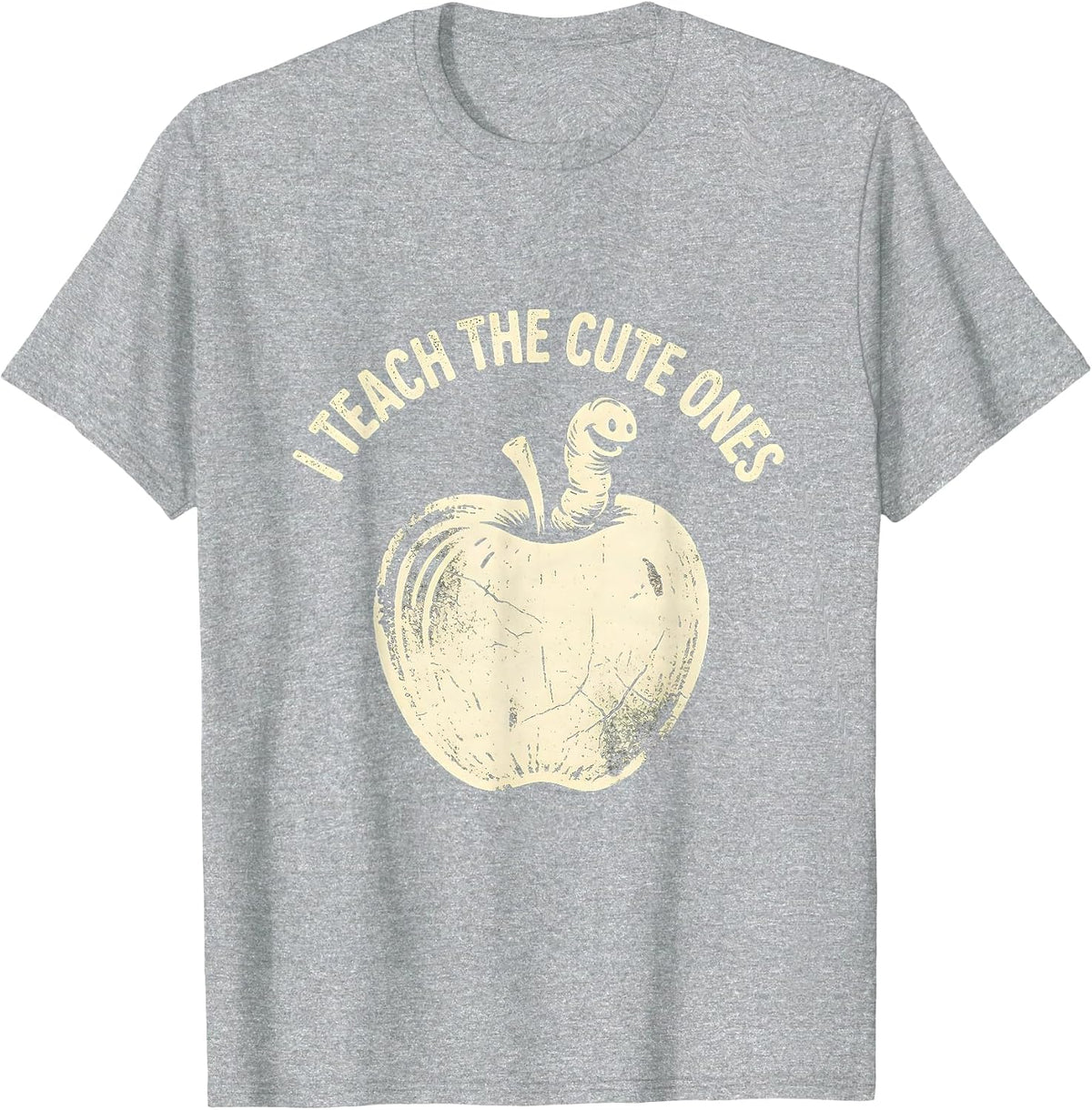 Men's I Teach The Cute Ones Preschool Teacher Design T-Shirt - Heather Grey