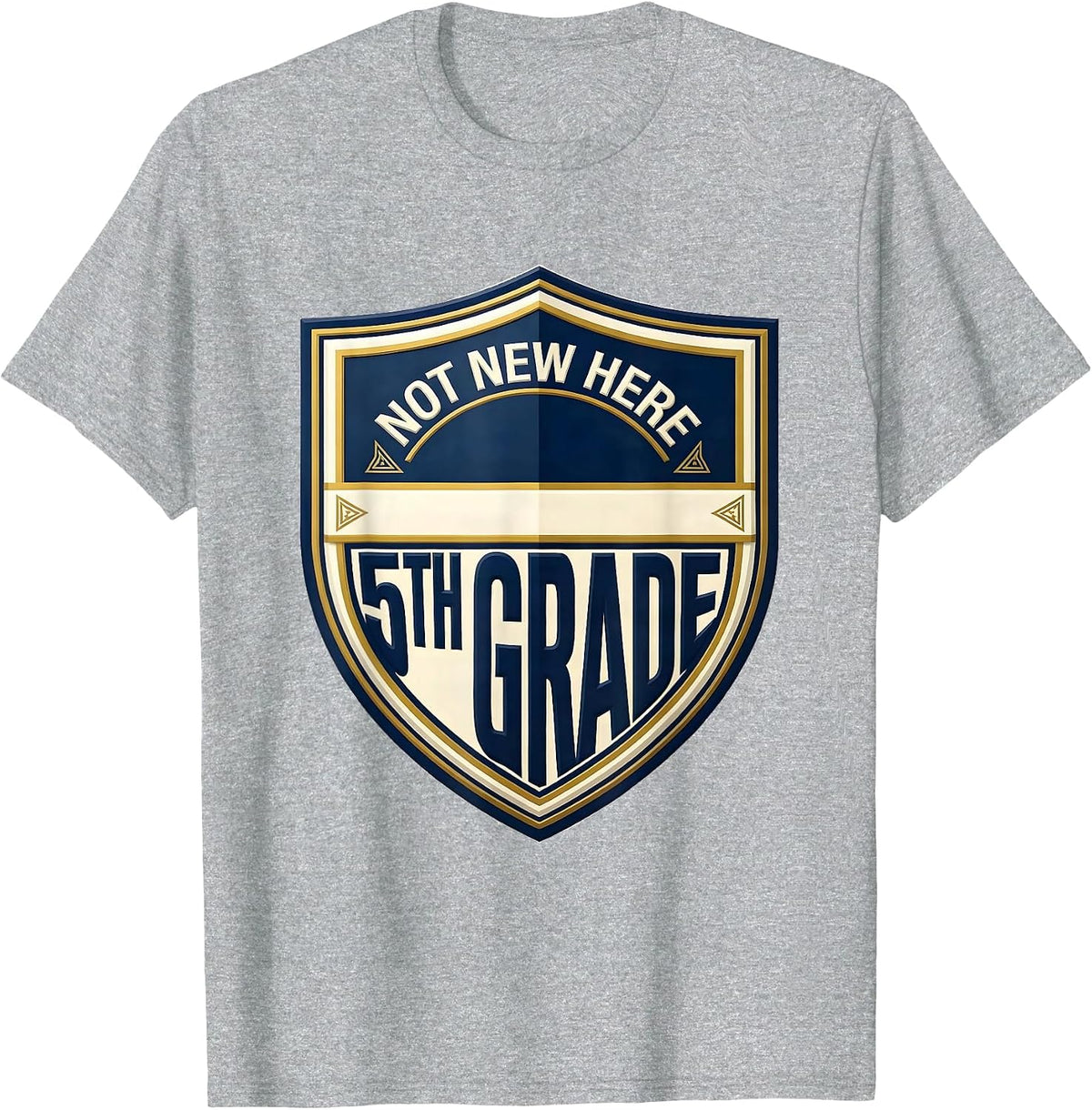 Men's Not New Here 5th Grade Bruh We Back Back To School Humor T-Shirt - Heather Grey