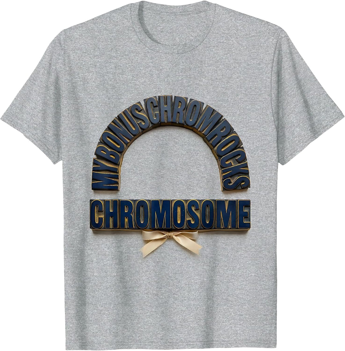 Men's My Bonus Chromosome Rocks Funny Down Syndrome Awareness T-Shirt - Heather Grey