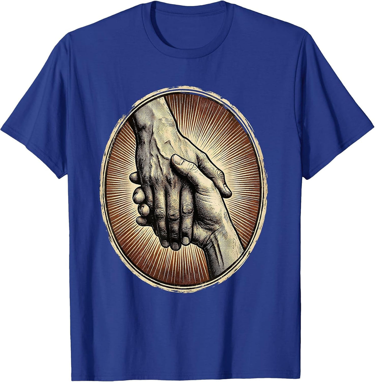 Occupational Therapy Hand Exercise Illustration T-Shirt - Royal Blue