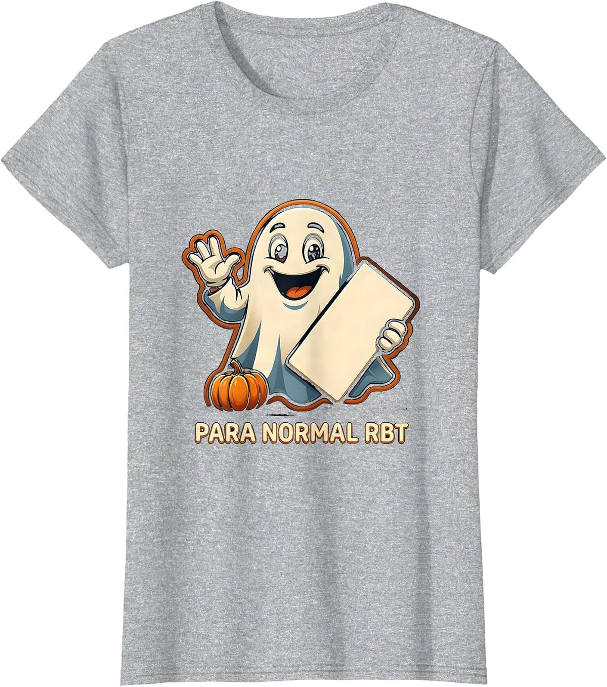 Women's Para Normal RBT Ghost Halloween Paraeducator Sped Teacher T-Shirt - Heather Grey