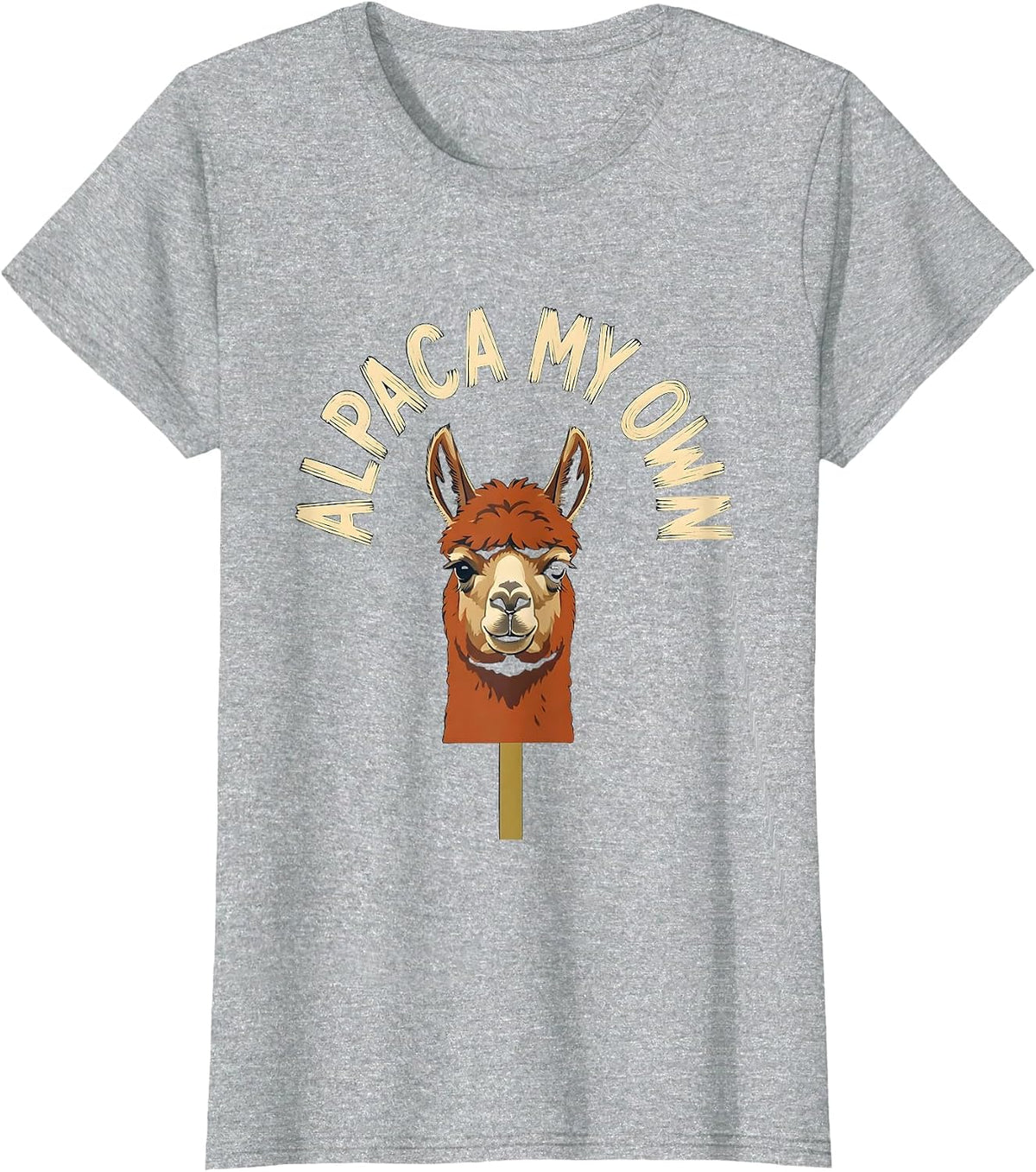 Alpaca My Own Funny Alpaca Lover Casual Humor T-Shirt - Heather Grey