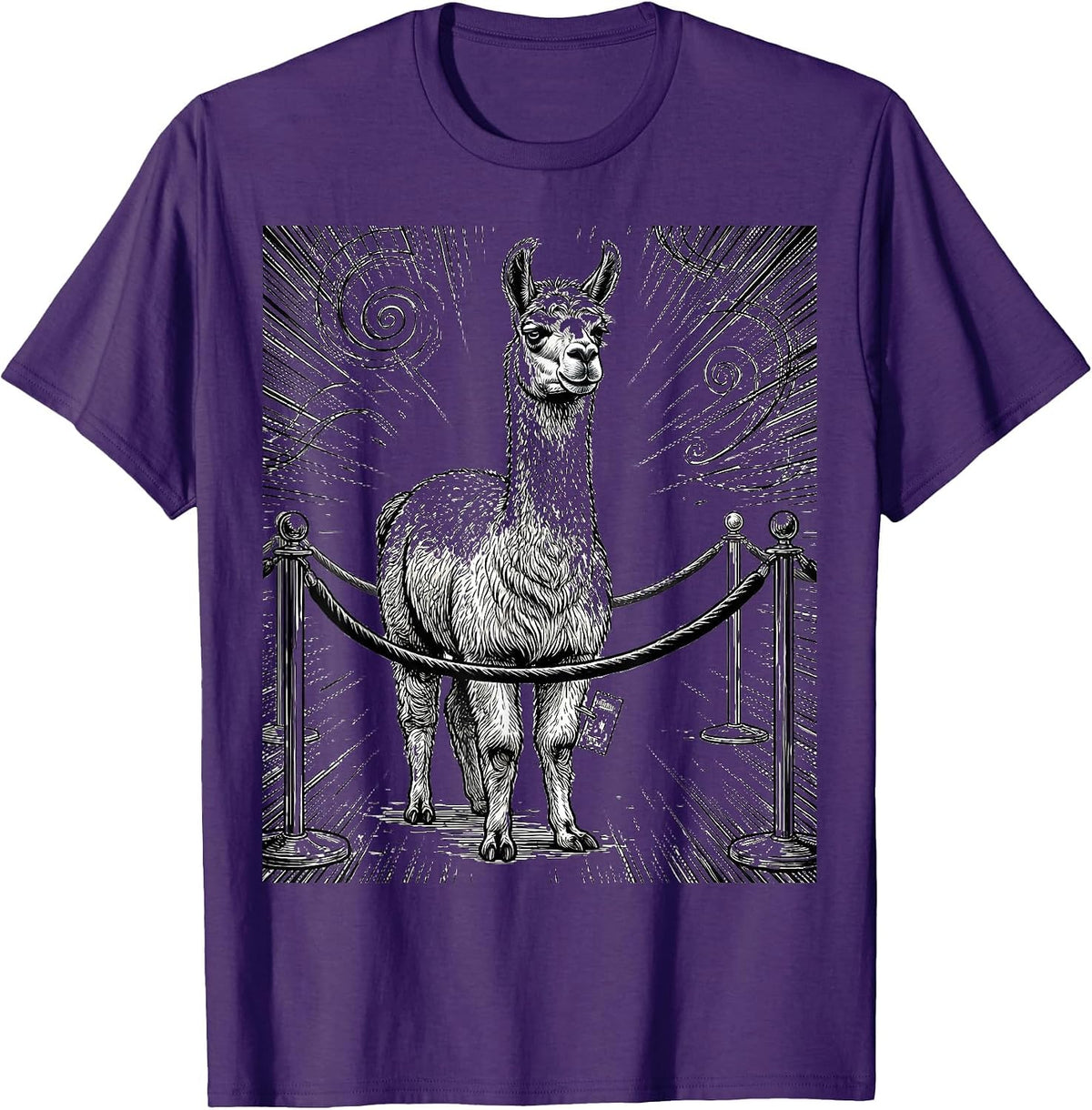 Unimpressed Llama Funny Animal Lover Novelty T-Shirt - Purple
