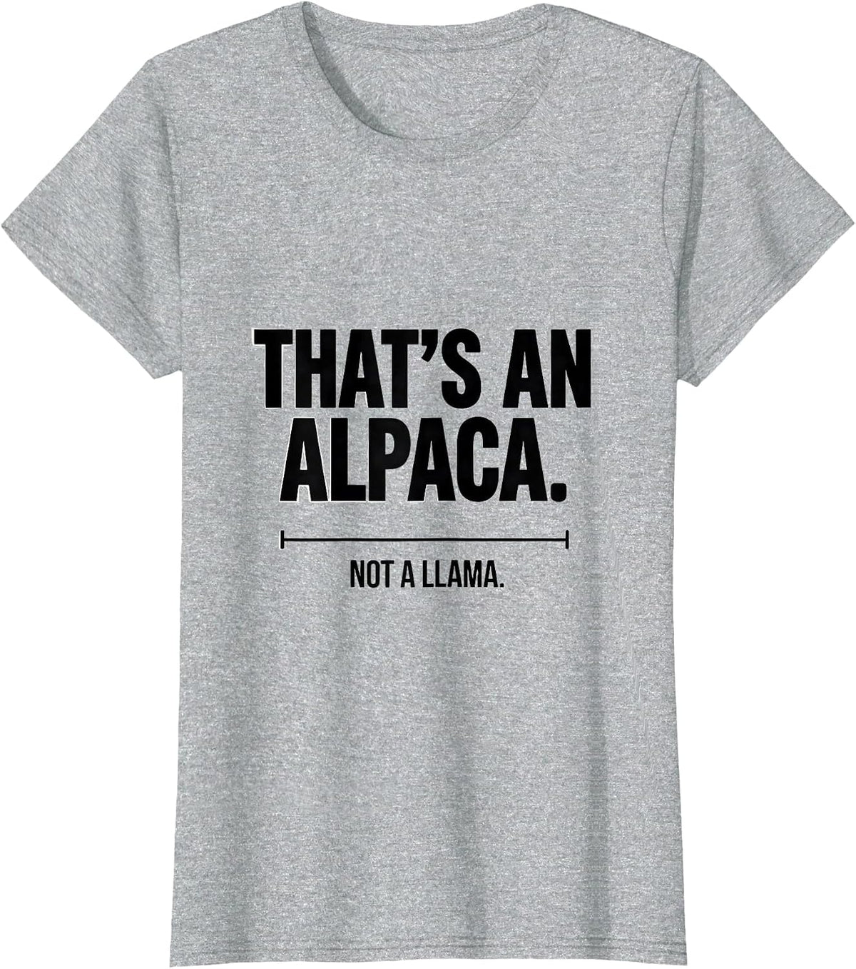 That's An Alpaca Not A Llama Funny Alpaca Lover Men T-Shirt - Heather Grey