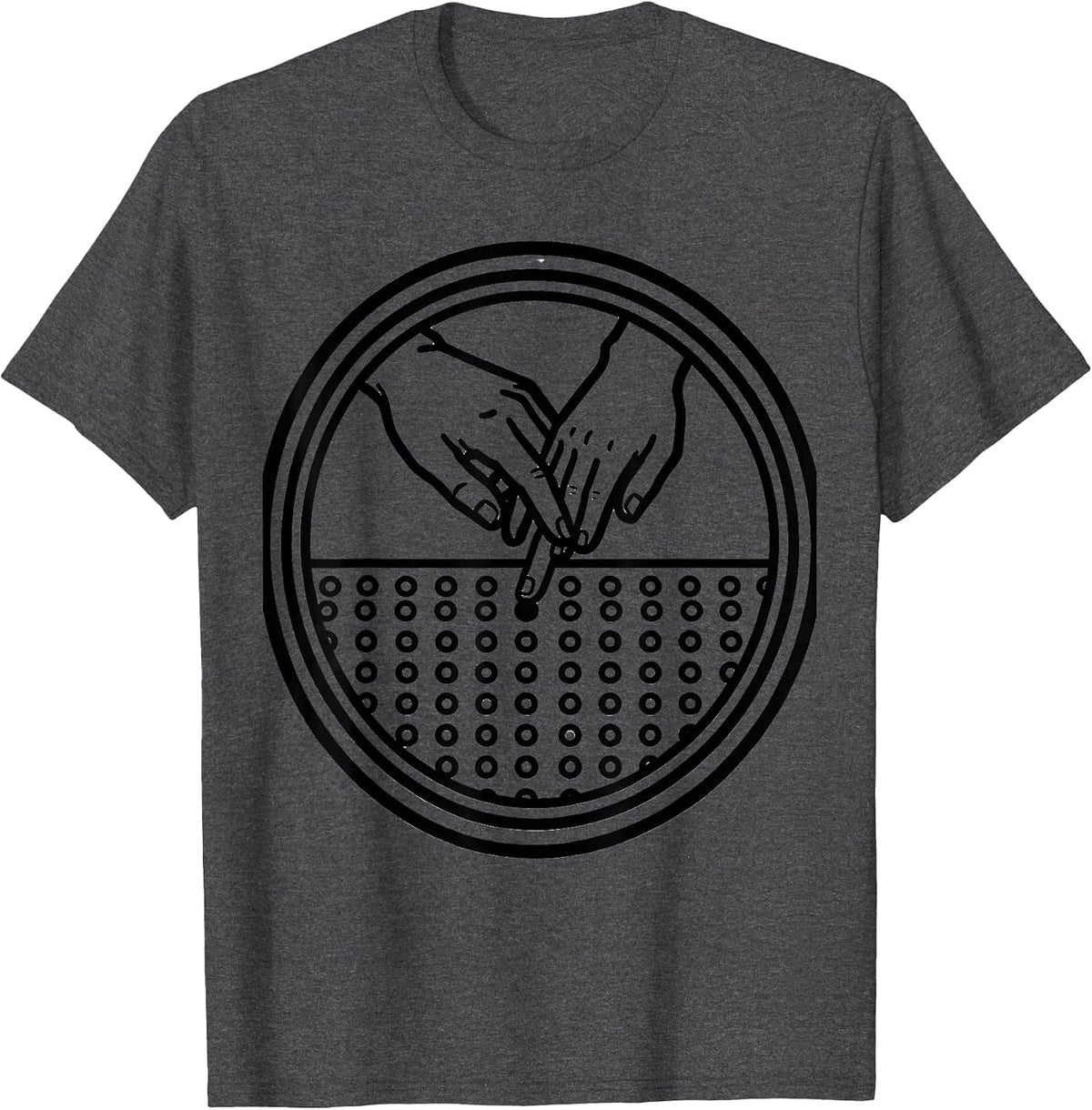 Occupational Therapy Pegboard Hand Guidance Tee T-Shirt - Dark Heather Grey