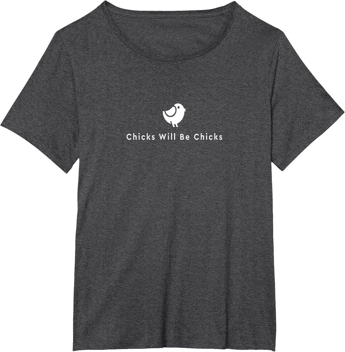 Chicks Become Chicks Minimal. T-Shirt - Dark Heather Grey