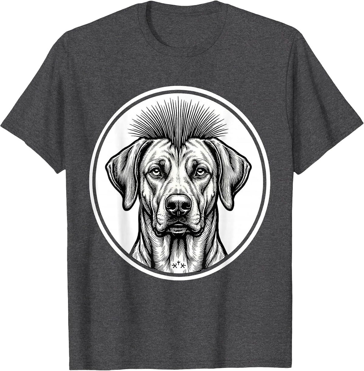 Rhodesian Ridgeback Dog Meme Humor Breed Lover T-Shirt - Dark Heather Grey