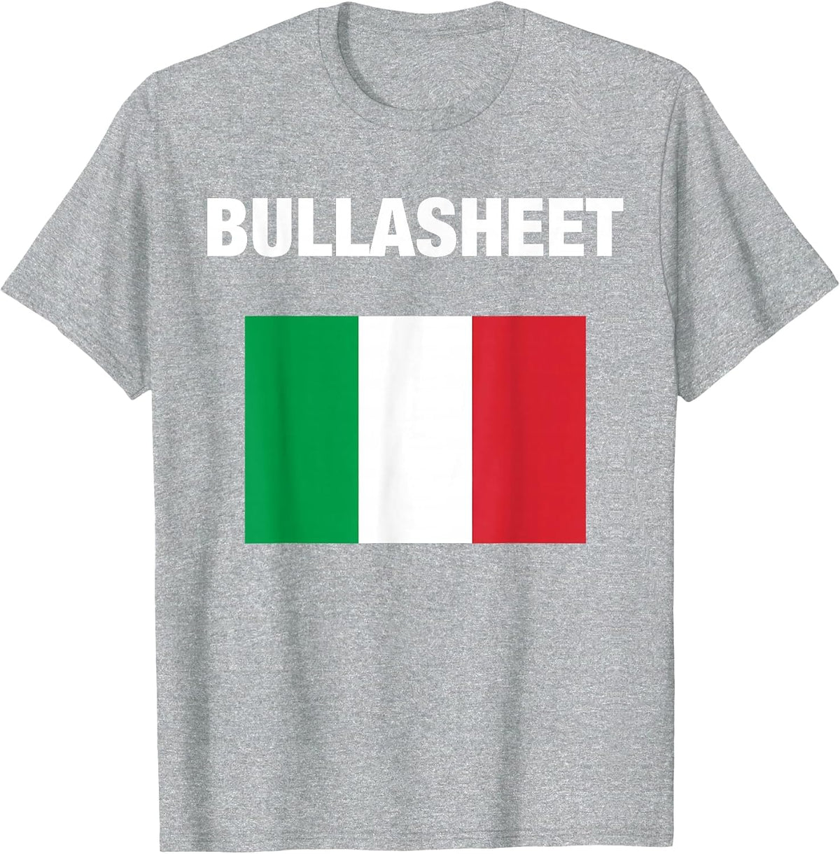Bullasheet Funny Apparel T-Shirt - Heather Grey