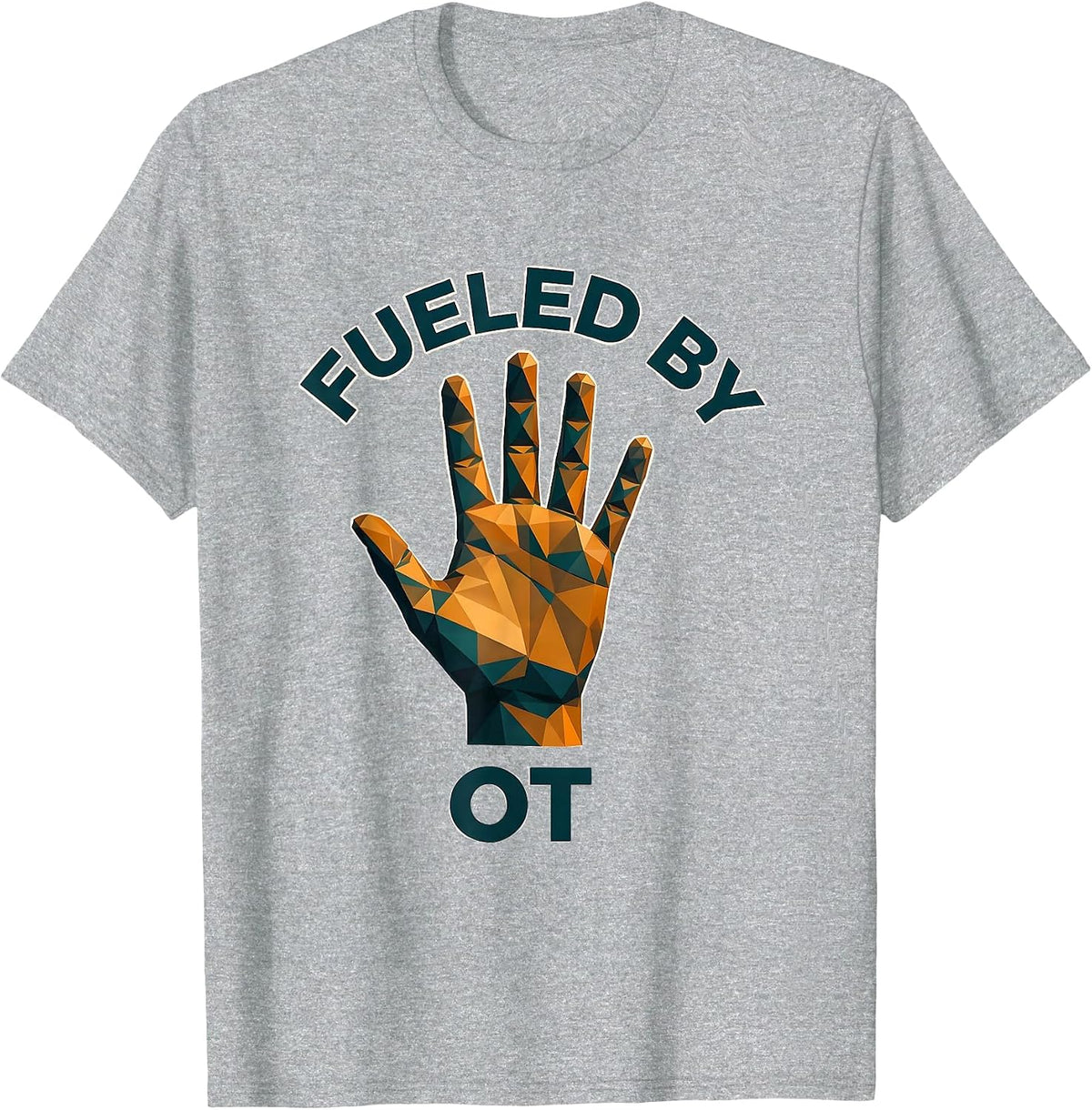 Men's Fueled by OT Occupational Therapy Design T-Shirt - Heather Grey