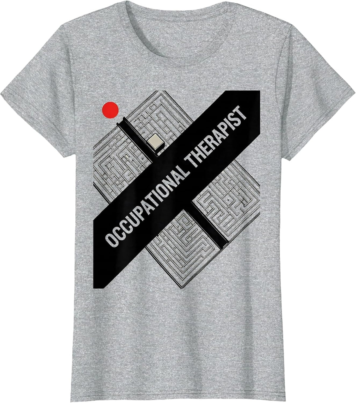 Occupational Therapist Constructivist Poster OT Work Wear T-Shirt - Heather Grey