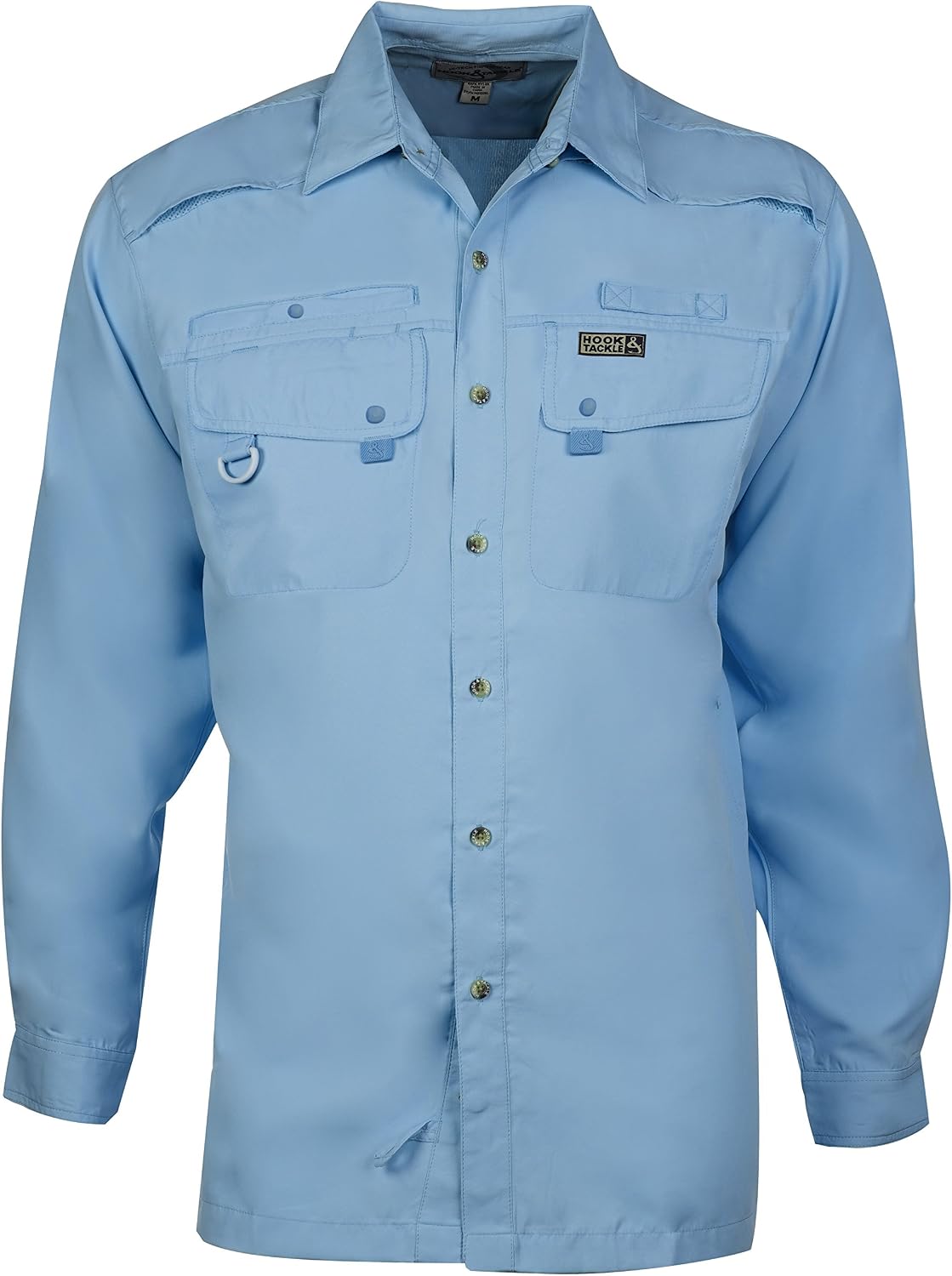 Hook & Tackle® Men's Seacliff 2.0 | Long Sleeve | Vented | UV Sun Protection | Performance Fishing Shirt - Sky Blue
