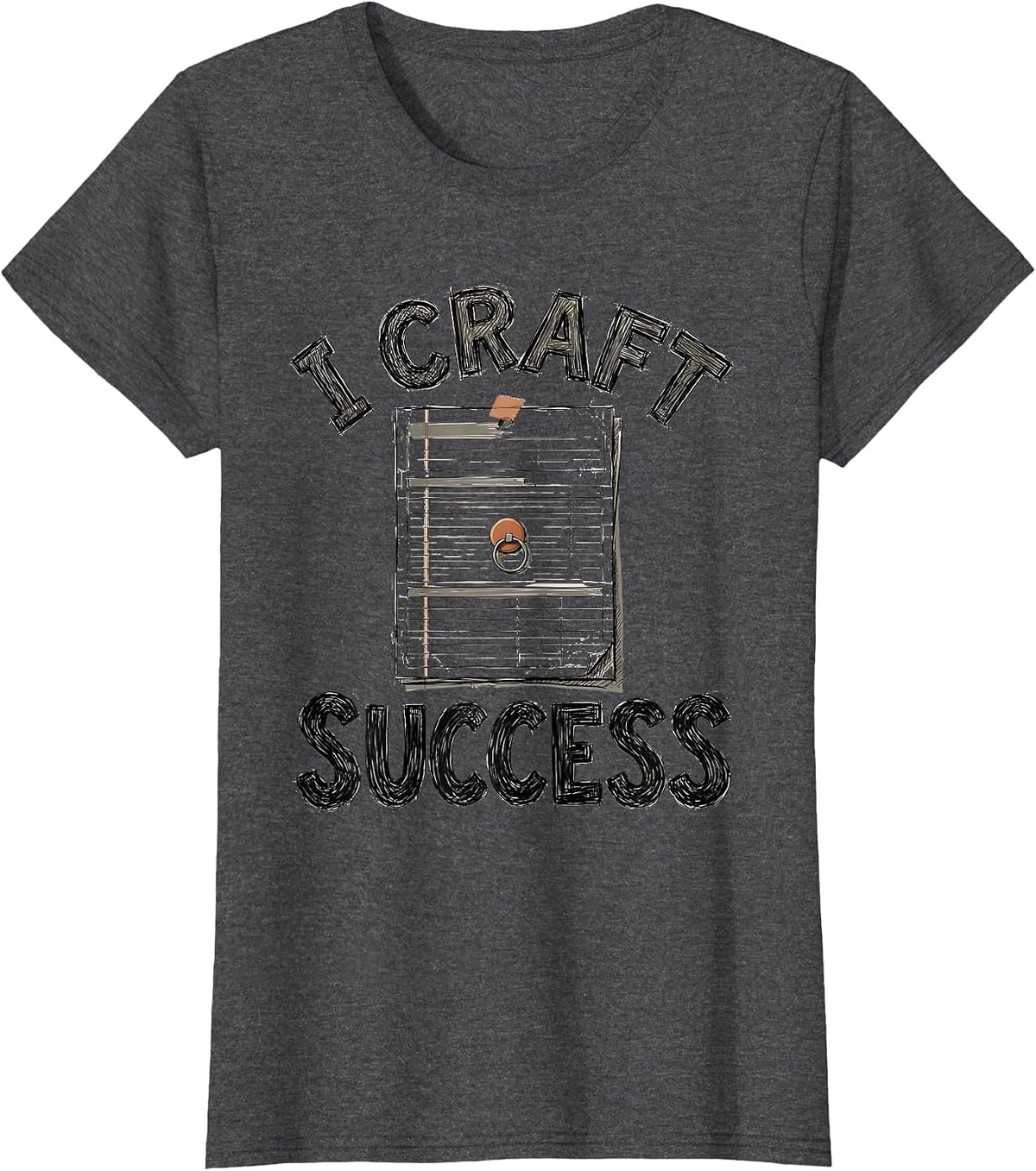 Women's I Craft Success Special Education Teacher SPED ESE Squad T-Shirt - Dark Heather Grey