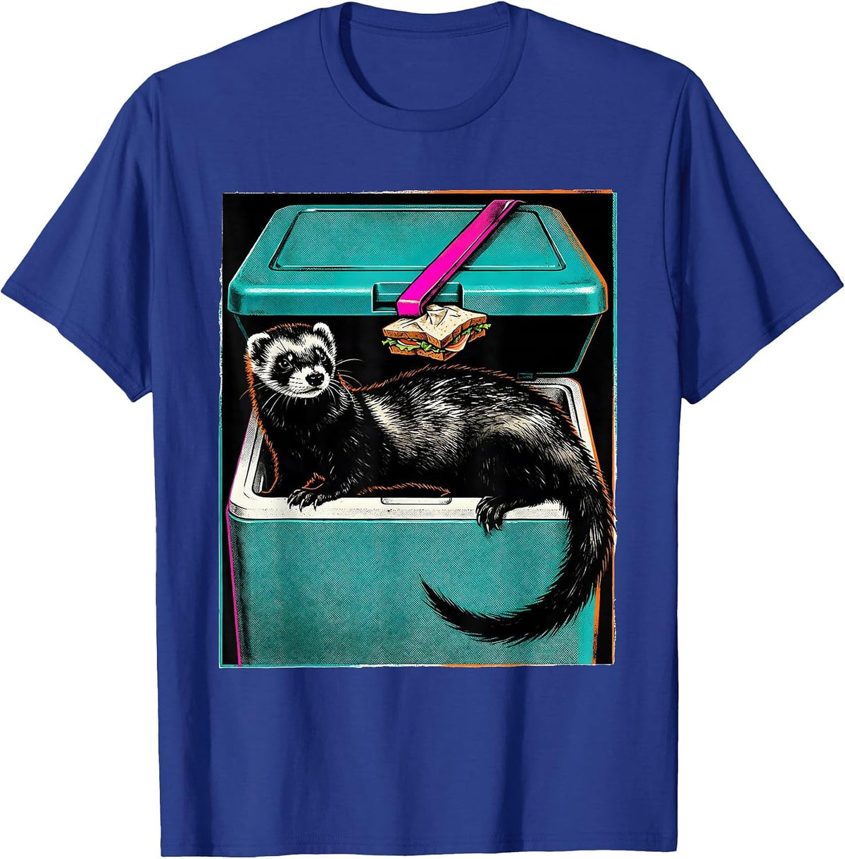Ferret Cooler Escape Funny Ferret Lover Gift T-Shirt - Royal Blue