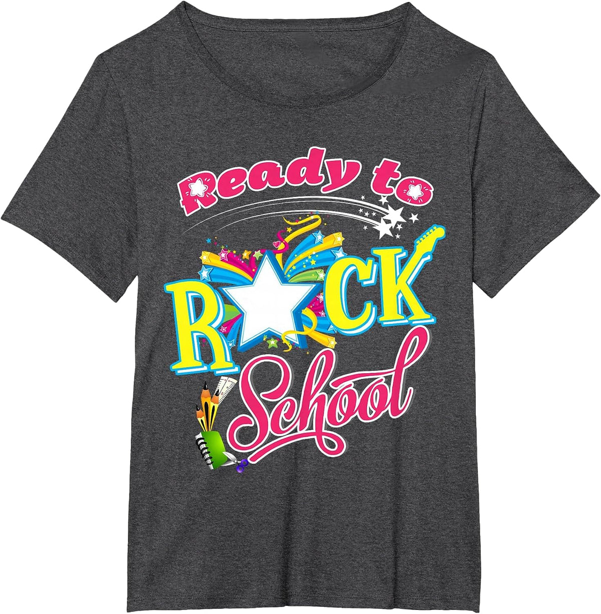 Ready to Rock School Shirt - Students and Teachers T-Shirt - Dark Heather Grey