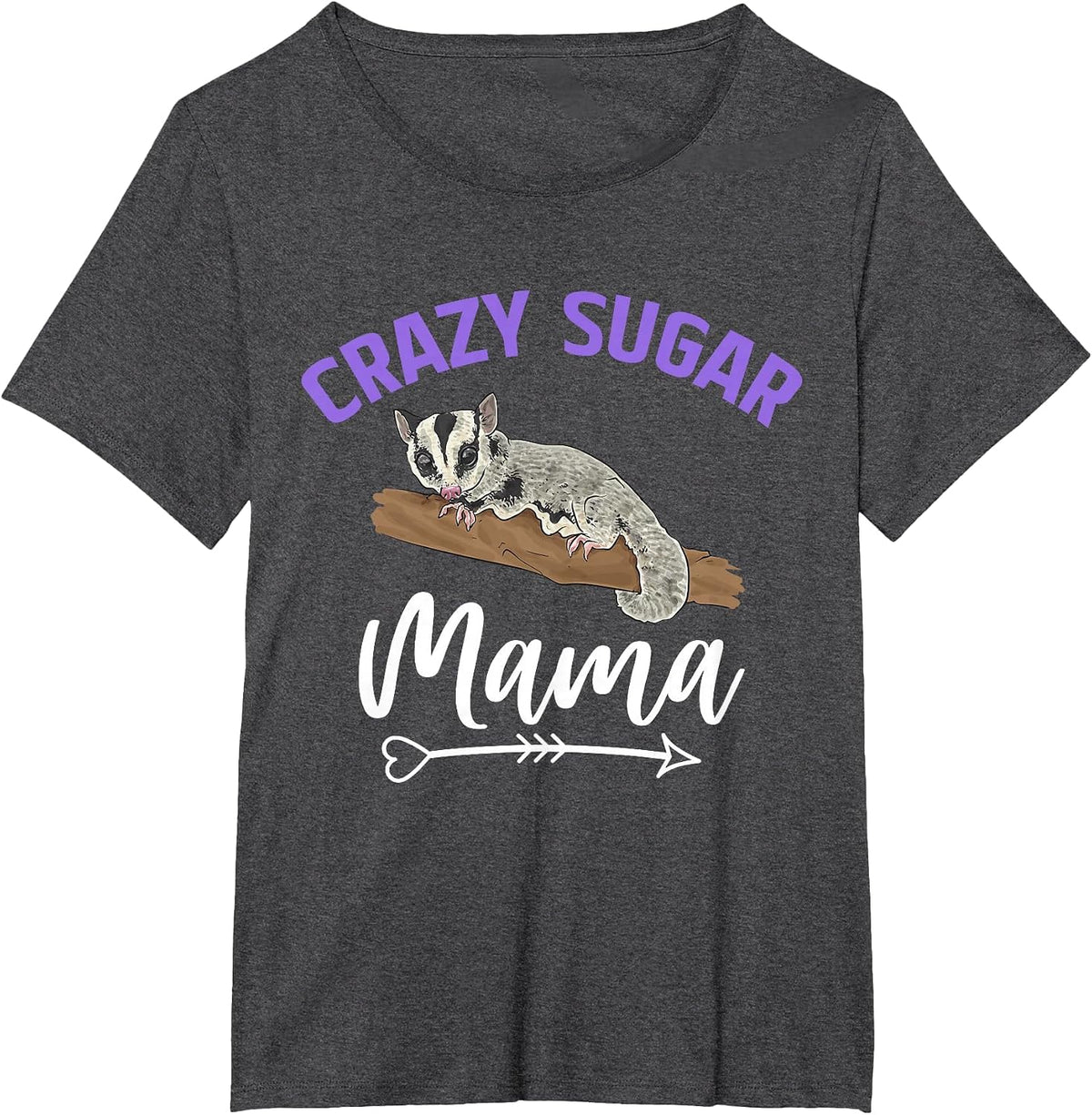 Sugar Glider Short-Head Glider T-Shirt - Dark Heather Grey