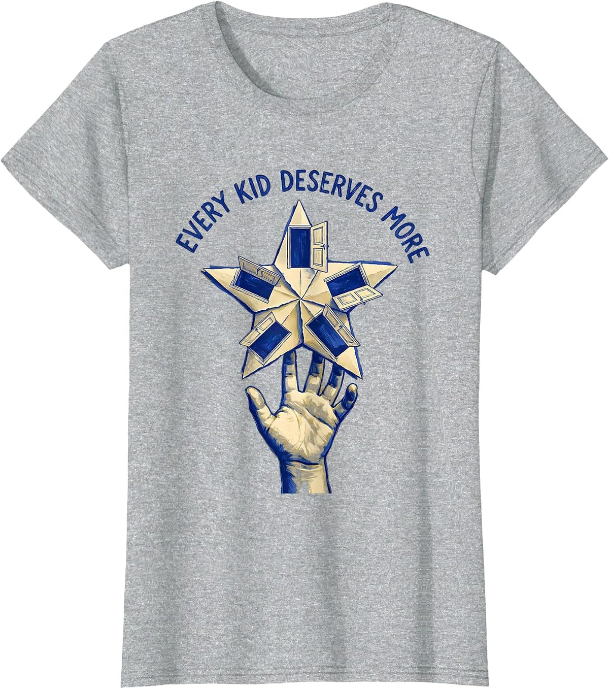 Every Kid Deserves More Special Education Design T-Shirt - Heather Grey
