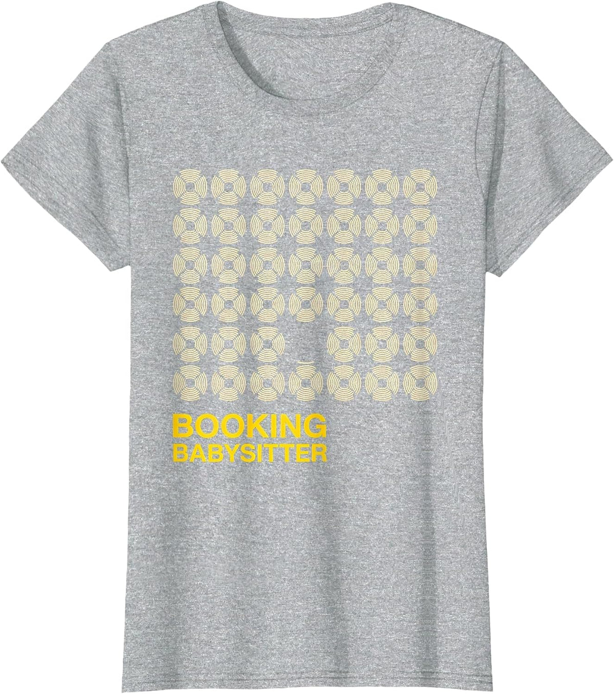 Booking Babysitter Funny Police Officer Gift Law Enforcement T-Shirt - Heather Grey