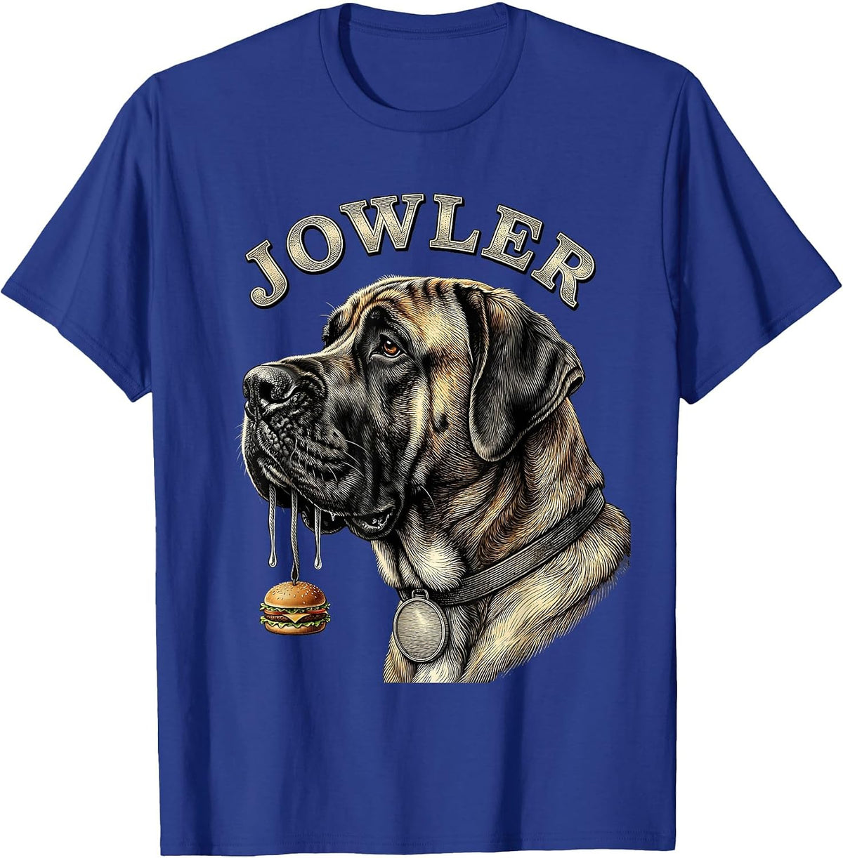 JOWLER Funny Great Dane Jowls Drooling Dog Mom Dog Dad Gift T-Shirt - Royal Blue