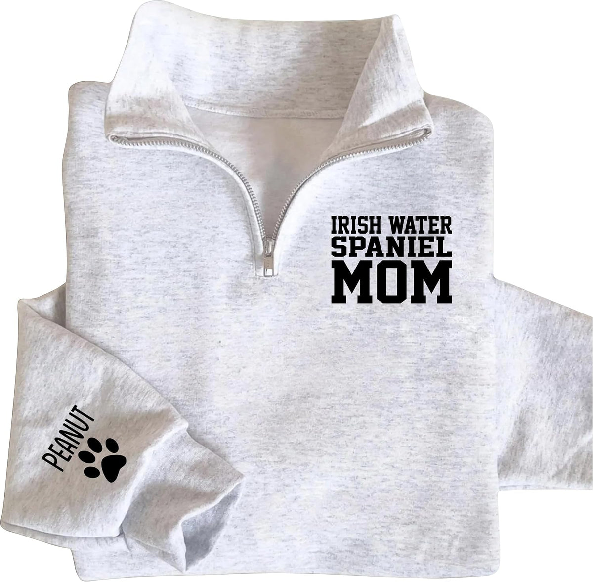 UrbanNEST Custom Dog Mom Sweatshirt, Cute & Cozy Gift for Dog Lovers, Perfect for Pet Moms - Irish Water Spaniel
