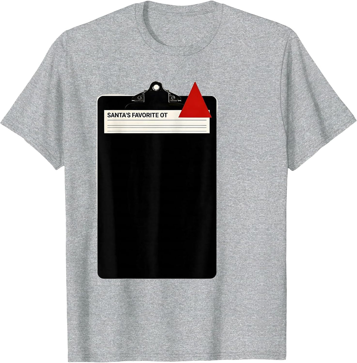 Men's Santa's Favorite OT Funny Occupational Therapist Christmas T-Shirt - Heather Grey