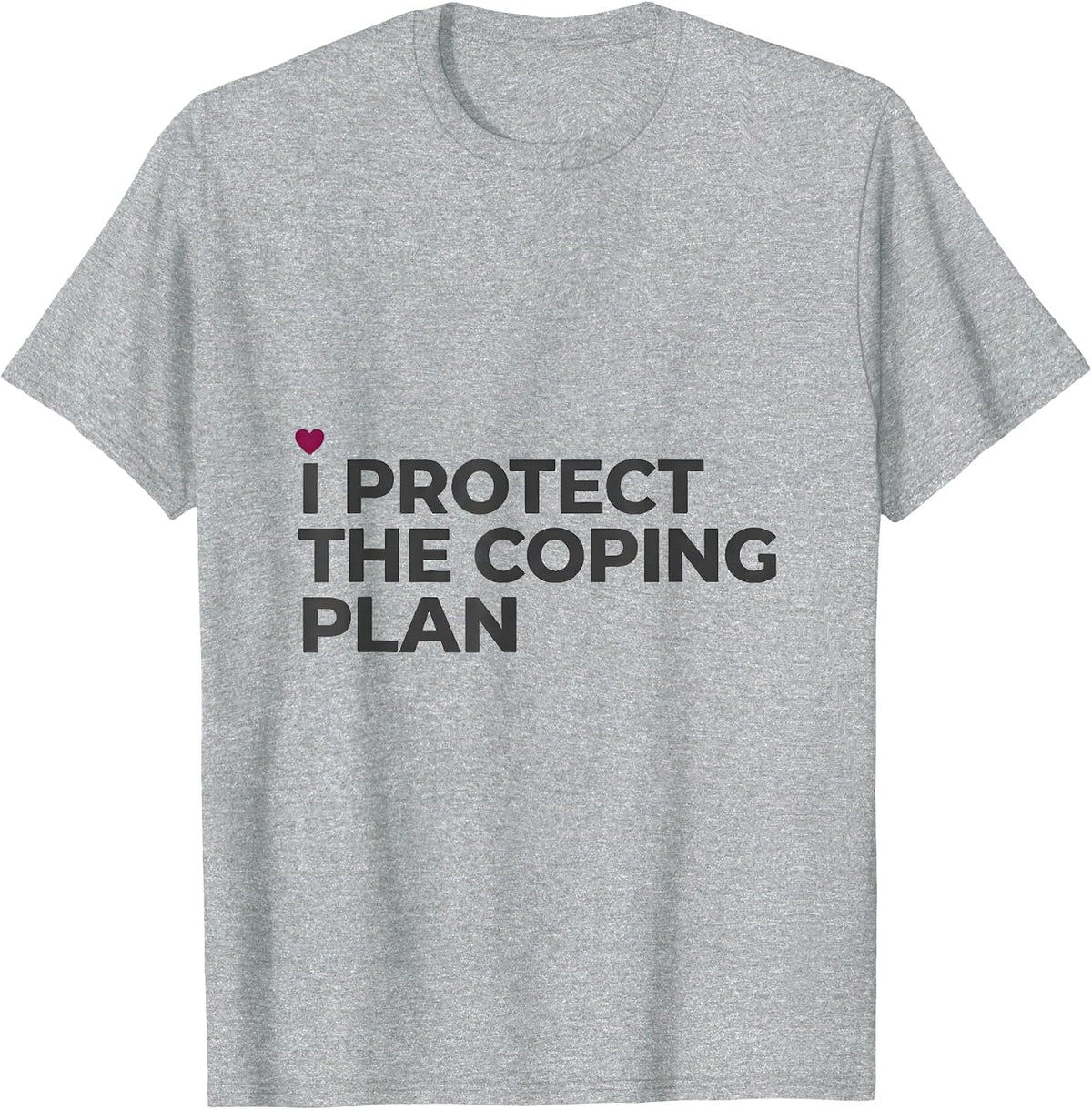 Men's I Protect The Coping Plan Minimalist Child Life Specialist T-Shirt - Heather Grey