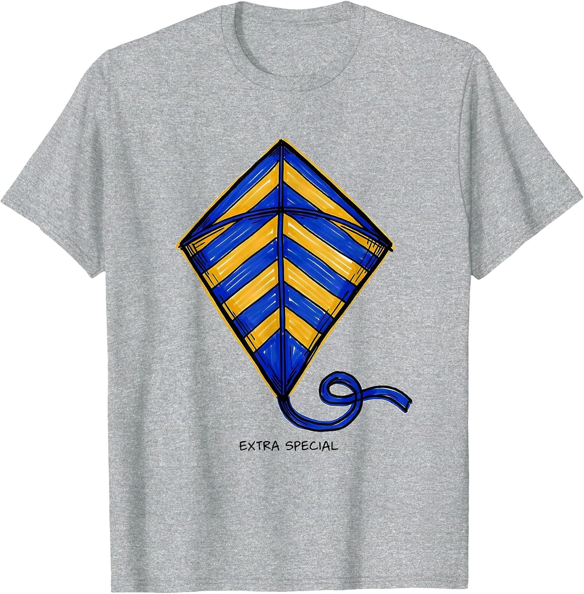 Men's Extra Special Heartfelt Down Syndrome Awareness Family T-Shirt - Heather Grey
