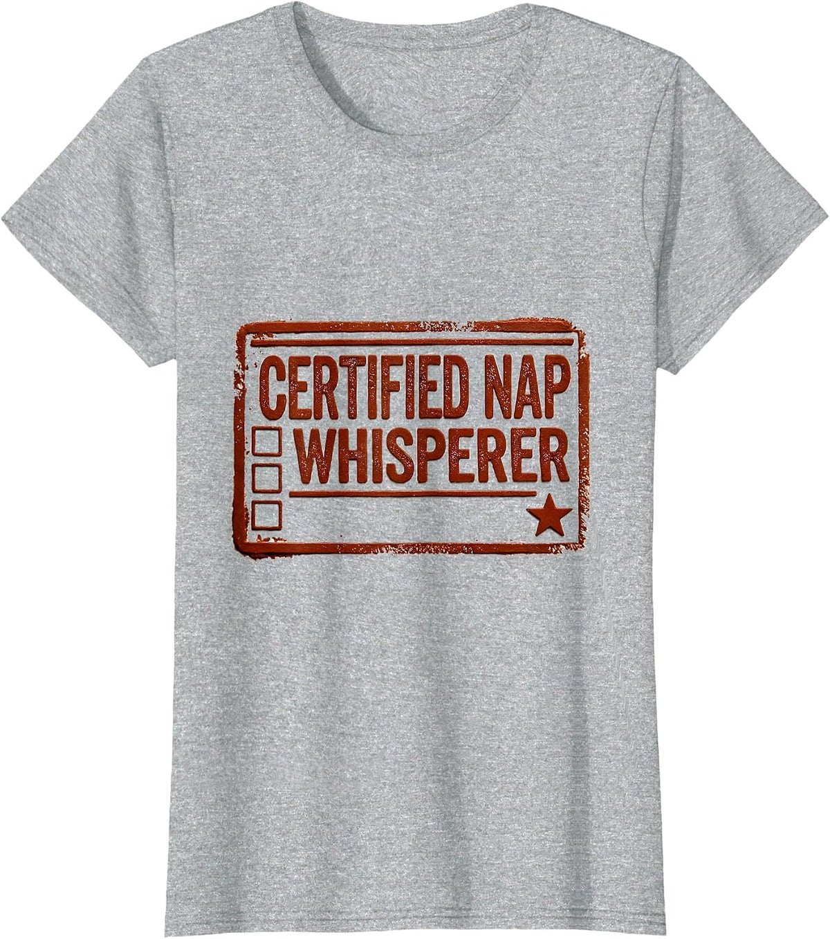 Certified Nap Whisperer Funny Early Childhood Teacher T-Shirt - Heather Grey