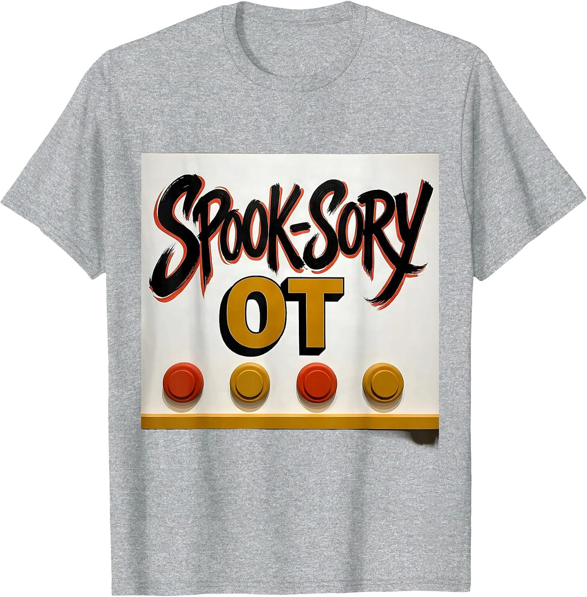Men's Spook-sory OT Occupational Therapy Halloween Therapist Humor T-Shirt - Heather Grey