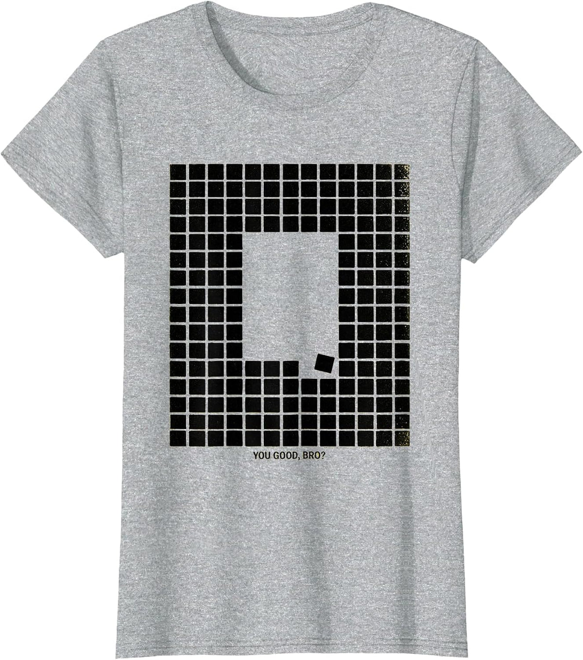 You Good, Bro? Geometric Mental Health Counselor Therapist T-Shirt - Heather Grey