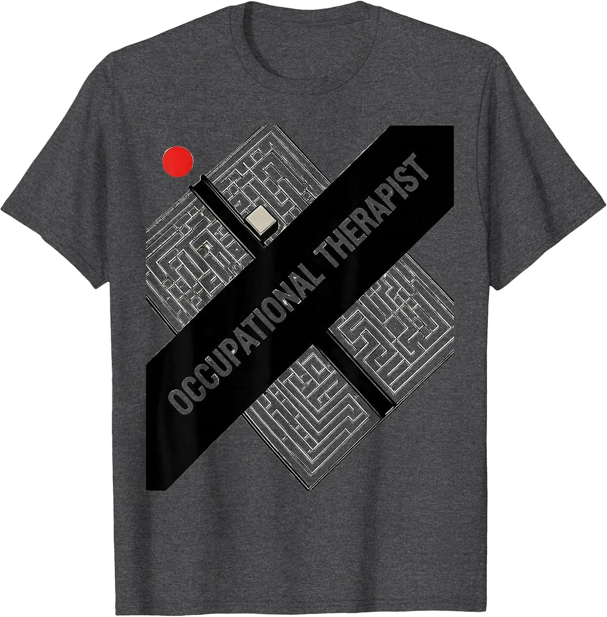 Occupational Therapist Constructivist Poster OT Work Wear T-Shirt - Dark Heather Grey