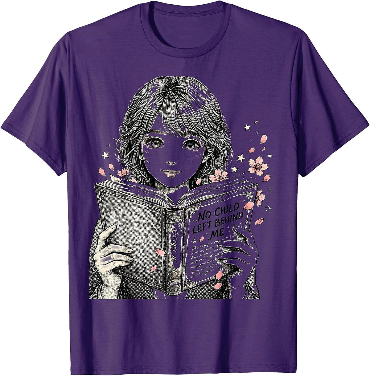 No Child Left Behind Me Special Education Teacher T-Shirt - Purple