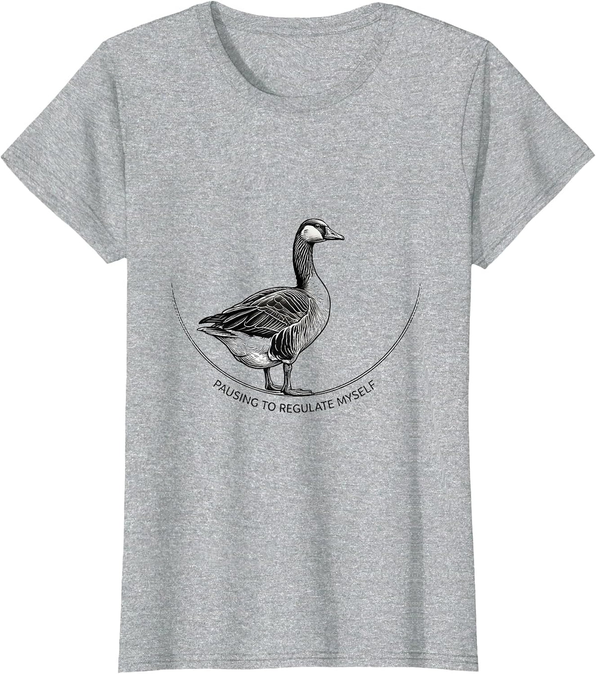 Pausing To Regulate Myself Funny Mental Health Counselor T-Shirt - Heather Grey