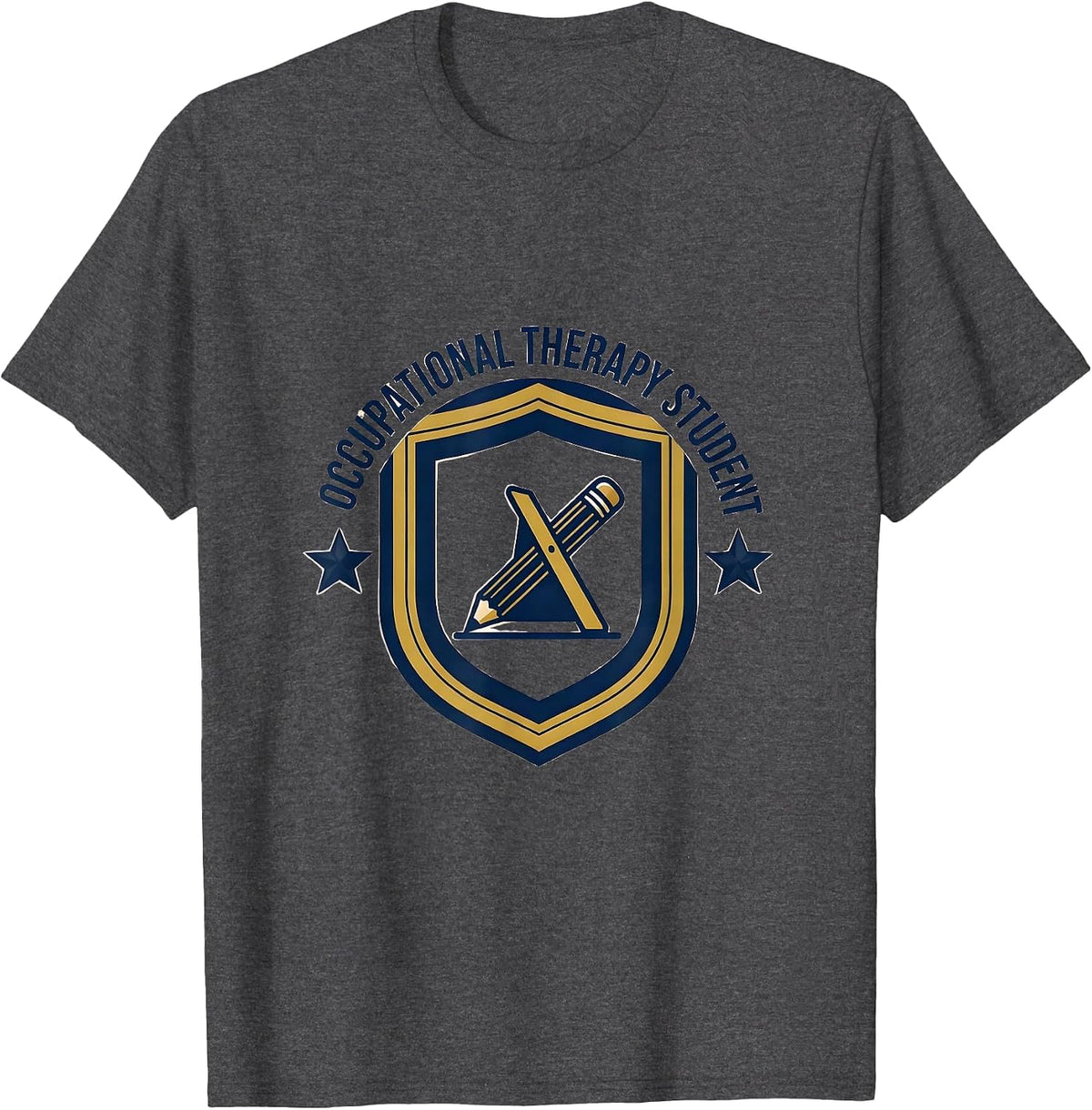 Occupational Therapy Student Retro Emblem Pediatric T-Shirt - Dark Heather Grey