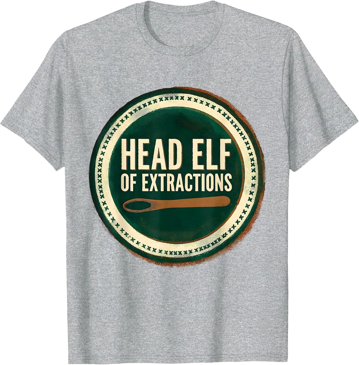 Men's Head Elf Of Extractions Funny Esthetician Dermatology T-Shirt - Heather Grey