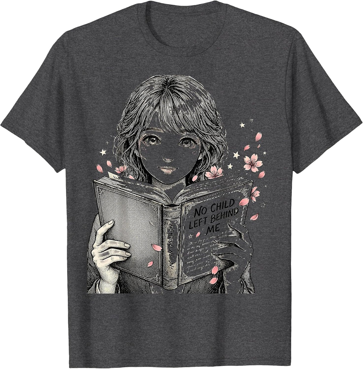No Child Left Behind Me Special Education Teacher T-Shirt - Dark Heather Grey