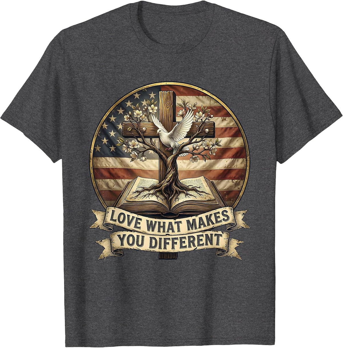 Men's Love What Makes You Different Special Ed Teacher T-Shirt - Dark Heather Grey